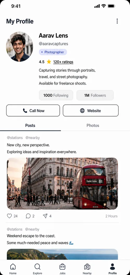 AbroadHub verified profile screen for building trust abroad